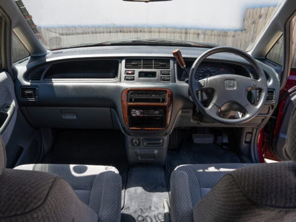 Honda Odyssey interior with steering wheel.