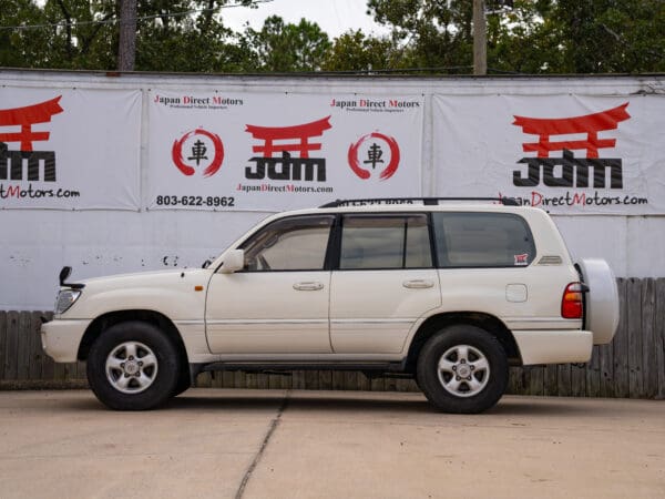 White Toyota Land Cruiser SUV