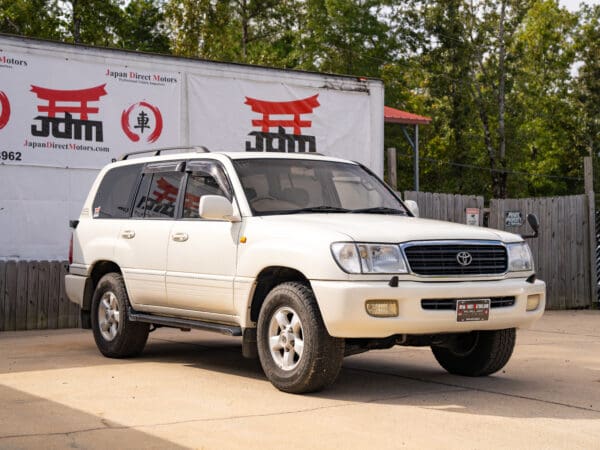 White Toyota Land Cruiser SUV