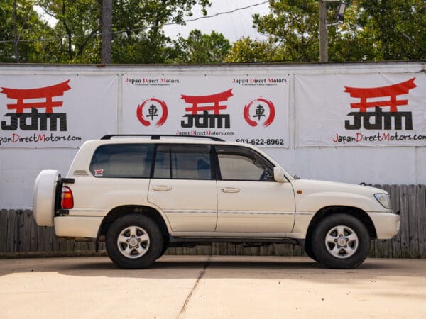 White Toyota Land Cruiser SUV