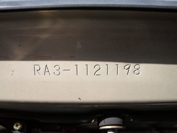 Vehicle identification number: RA3-1121198