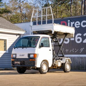 White mini dump truck for sale.